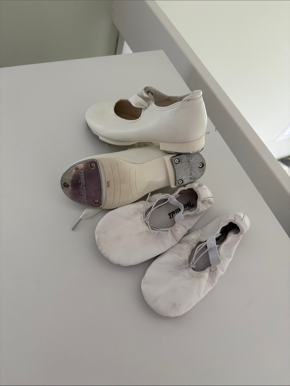 White Kids Tap Shoes - Classic Mary Jane Tap and Canvas Tap Shoe Set
